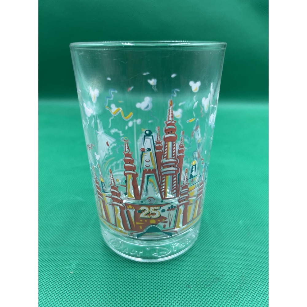 Vintage Walt Disney World 25th Anniversary - Remember The Magic - Souvenir Glass